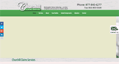 Desktop Screenshot of churchill-claims.com